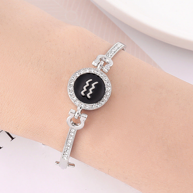 Stainless Steel 12 Constellation Bracelet