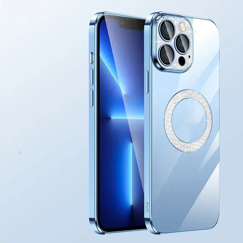 Electroplating Soft Diamond Ring IPhone Case - Viexta