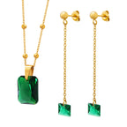 emerald-zircon-pendant-necklace-earring-jewelry-set