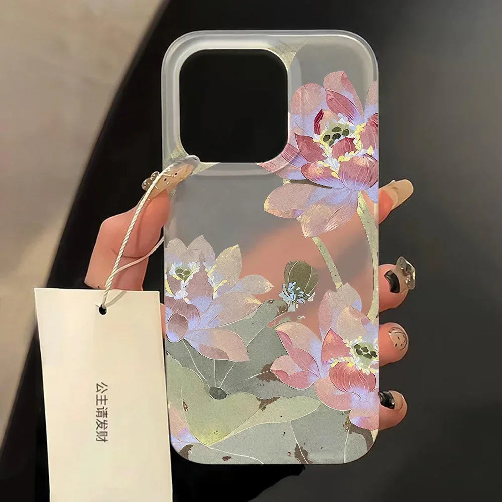 lotus-iphone-case-drop-resistant-case - Viexta