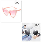 Fashion Love Big Face Thin Sunglasses - Viexta