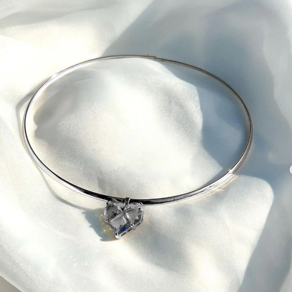 Fashion Rhinestone Pendant Necklace