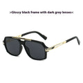 Metal Mirror Sun-resistant Sunglasses - Viexta