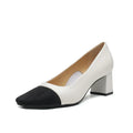 Classic Low-cut Mid Heel High Heels - Viexta