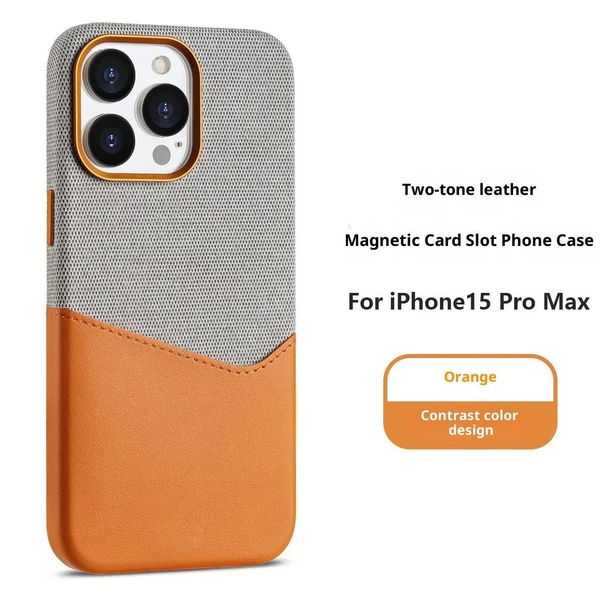 Cloth Pattern Leather Magnetic Suction iPhone case - Viexta