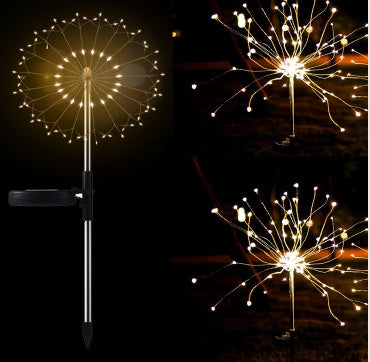 New Ground Plug Solar Fireworks Light