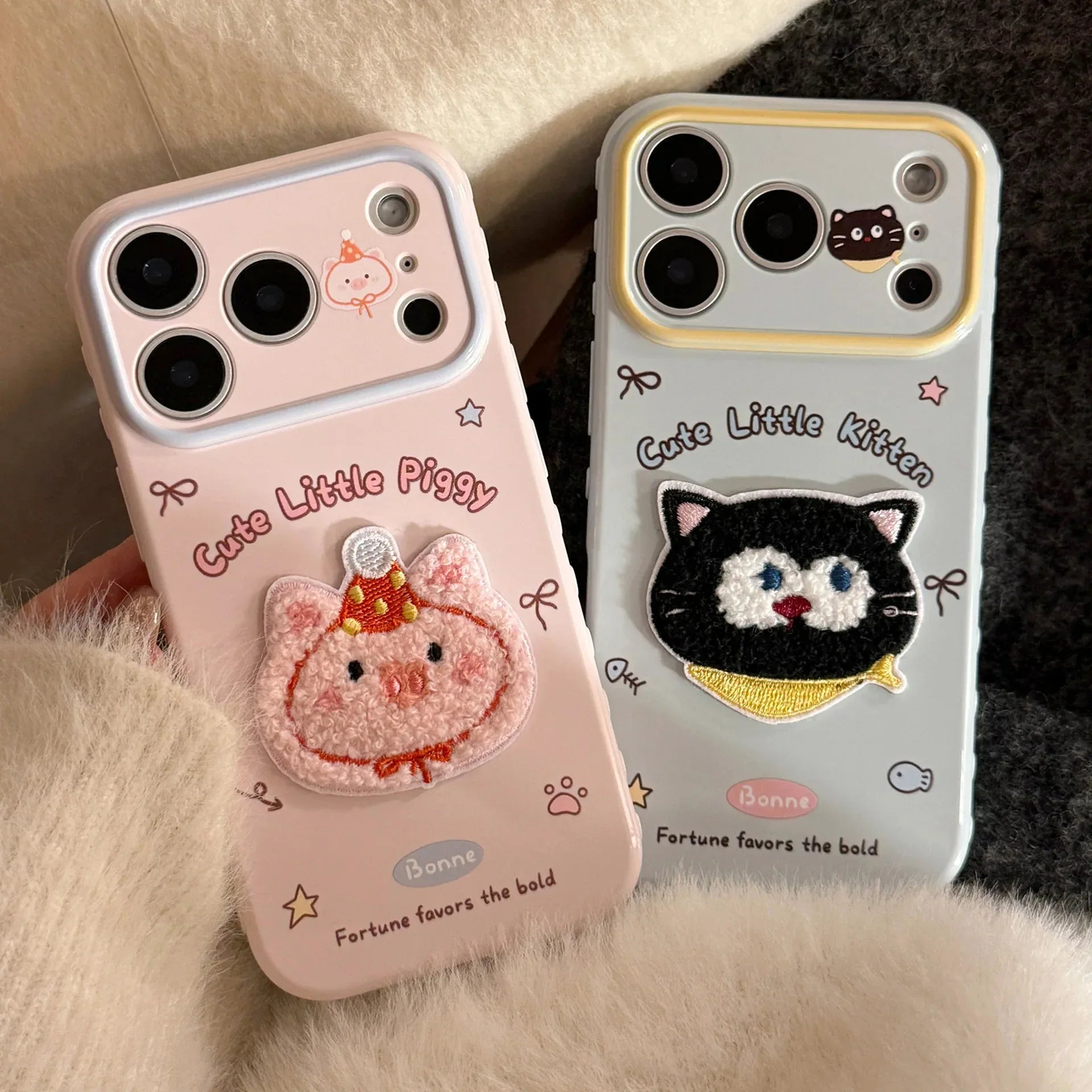 Cute 3D Plush Animal iPhone Case - Viexta