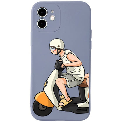 Qianxinsheng Motorcycle Couple iPhone Case