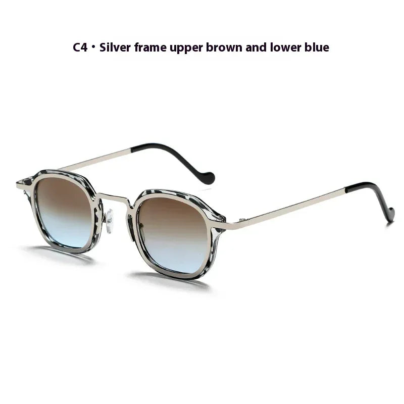 Square Metal PC Sunglasses - Viexta
