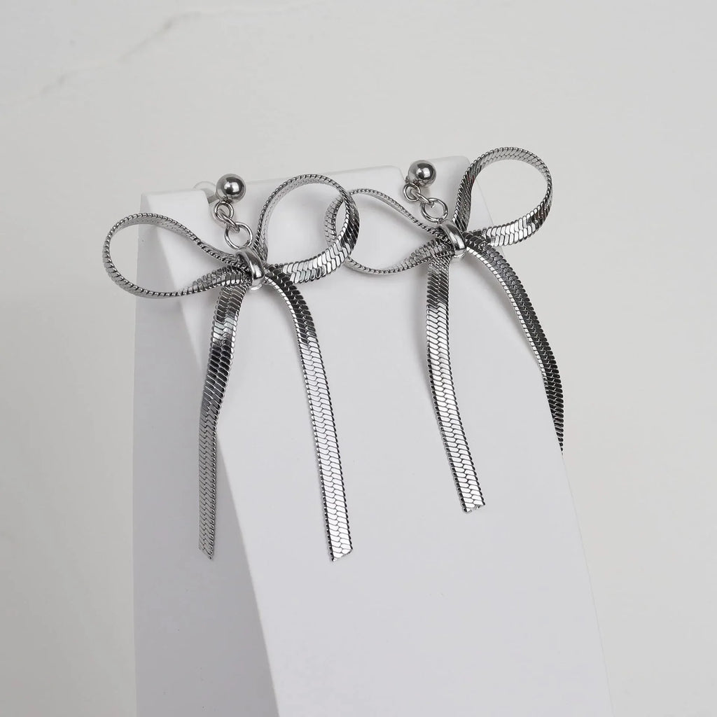 18k-bow-womens-earrings - Viexta