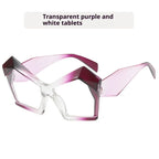 Cat's Eye Polygon Large Rim Sunglasses - Viexta