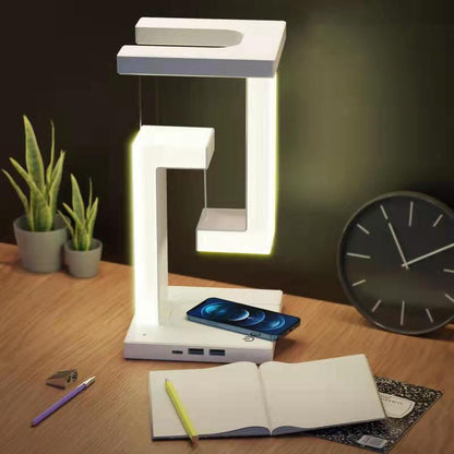 Wireless Smartphone Charging Suspension Table Lamp Balance Floating Lamp