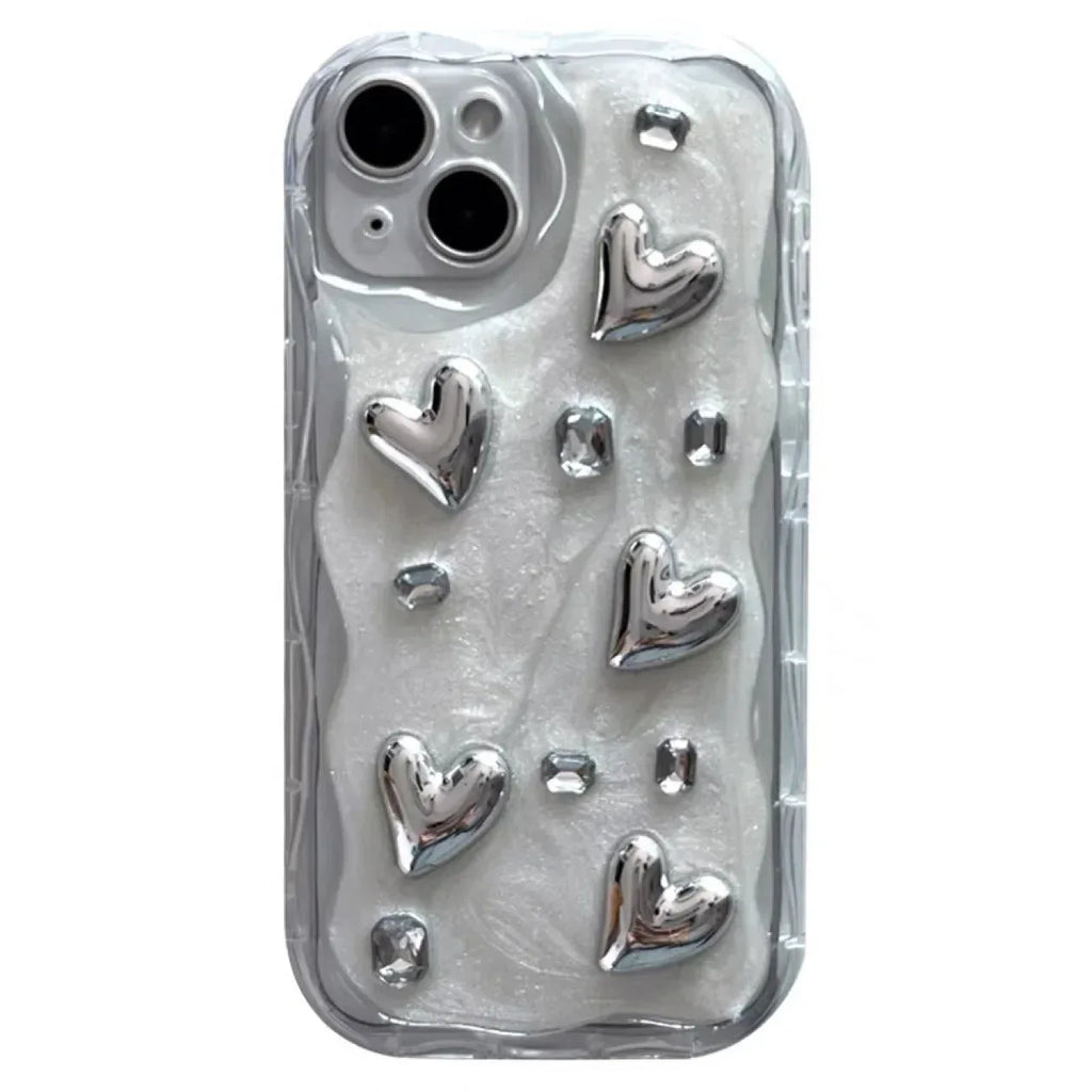 Stereo Glue Silver Love Gem iPhone Case - Viexta