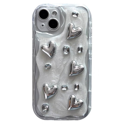 Stereo Glue Silver Love Gem iPhone Case