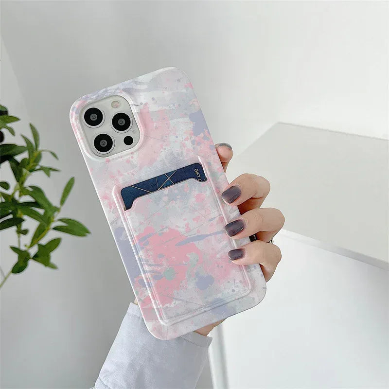 Retro Flower Card iPhone Case - Viexta