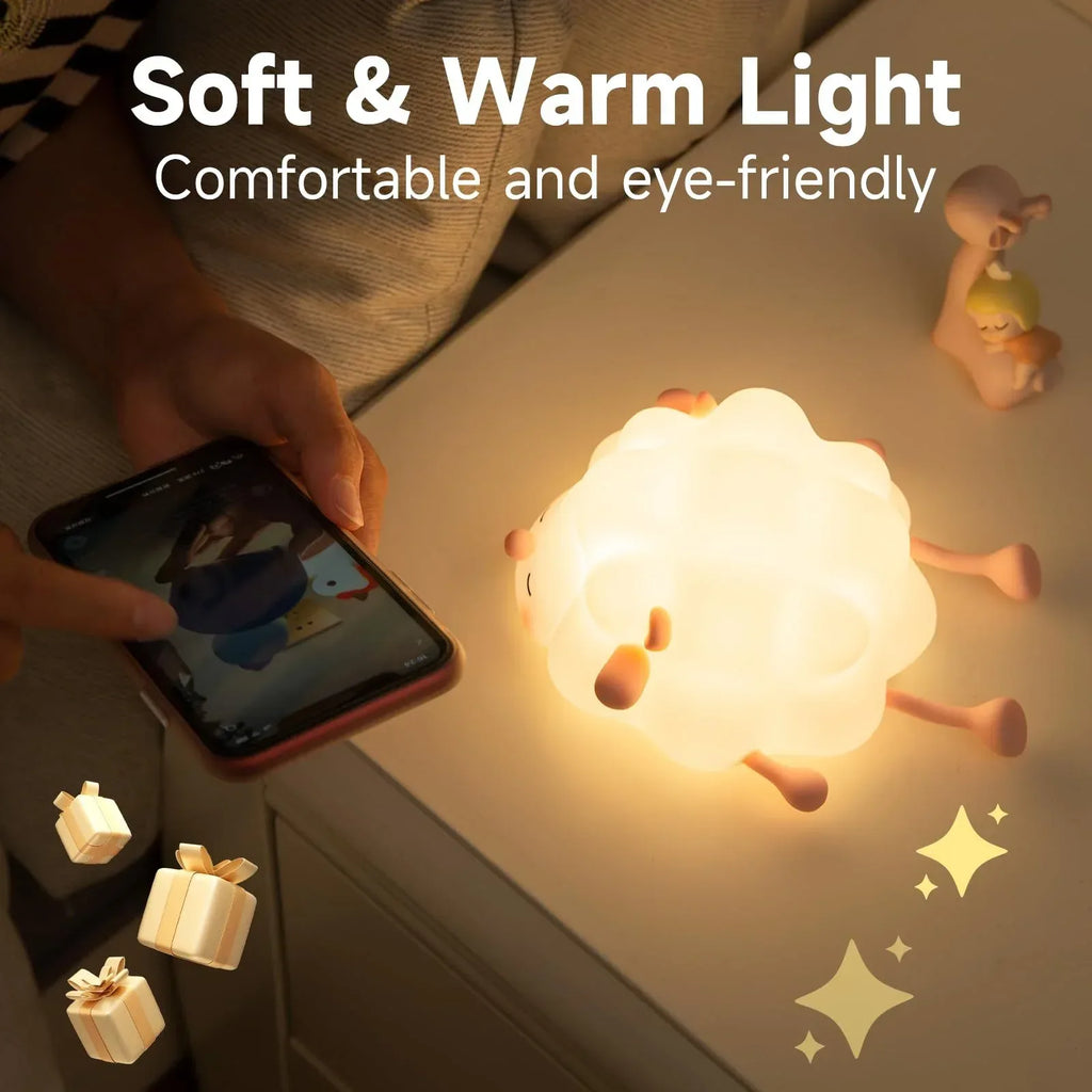 Cute Silicone Cartoon Night Light - Viexta