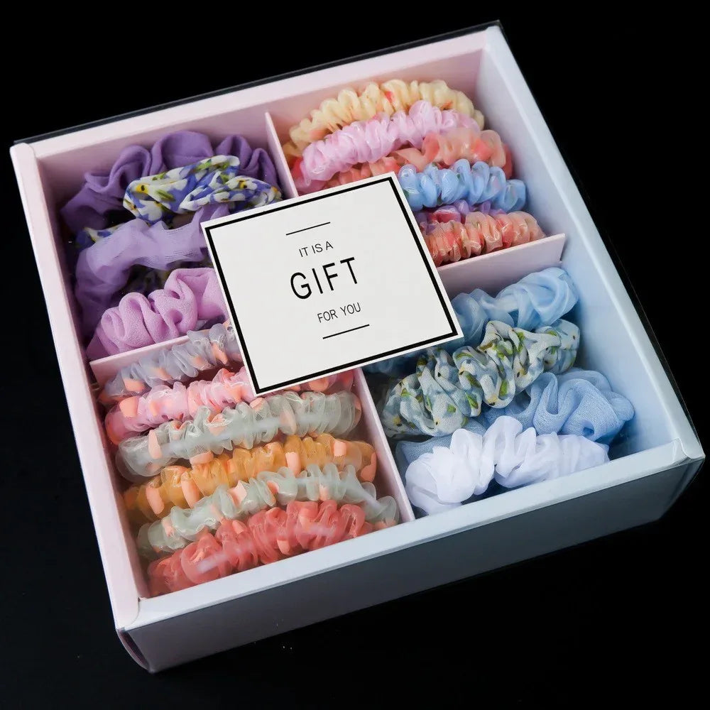 Large Hair Scrunchies Gift Hamper - Viexta