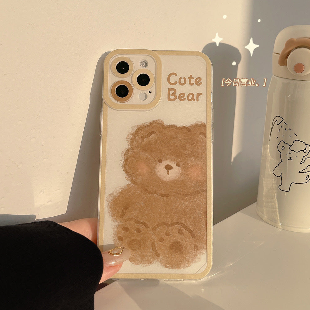 Cartoon Printed Silicone iPhone Case