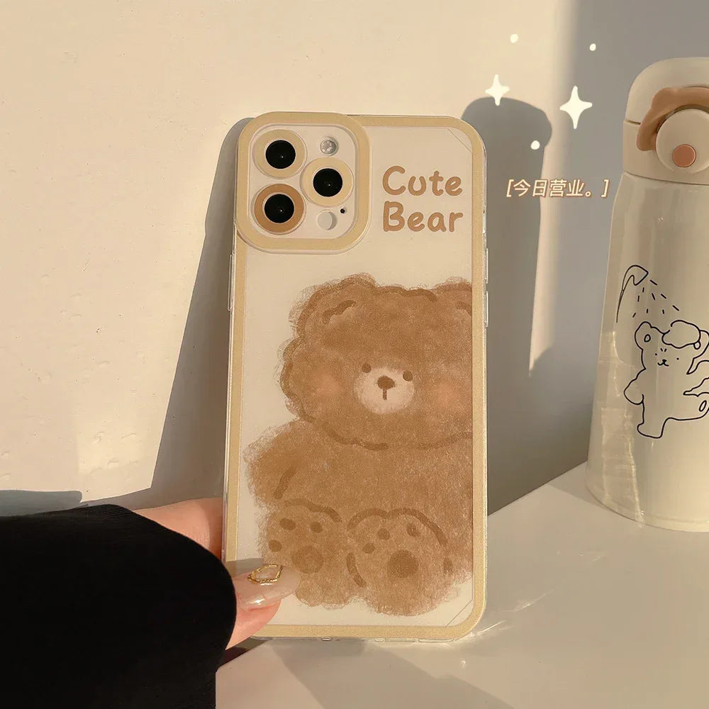 Cartoon Printed Silicone iPhone Case - Viexta