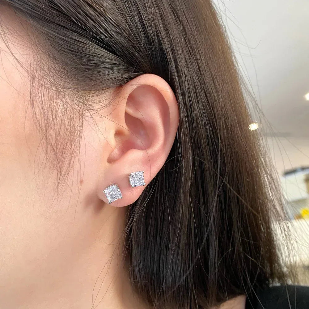 Zircon Inlaid Earrings - Viexta
