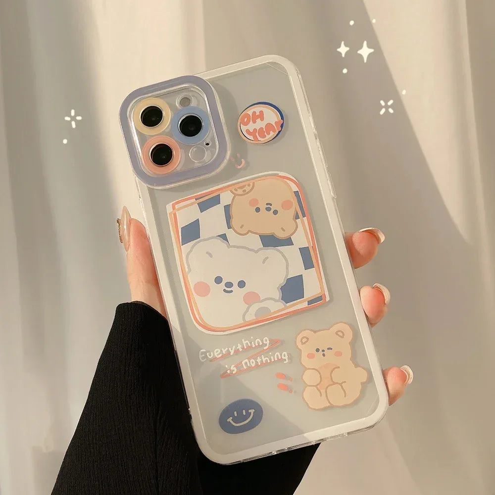 Cartoon Printed Silicone iPhone Case - Viexta