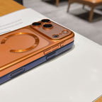 Frosted Electroplating Magnetic Suction iPhone case