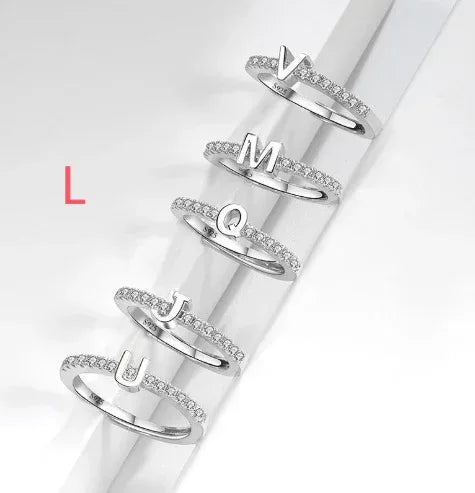 s925-sterling-silver-micro-inlaid-letters-ring - Viexta