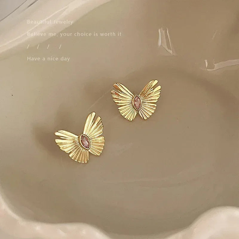 18k-retro-hong-kong-elegant-ear-studs - Viexta