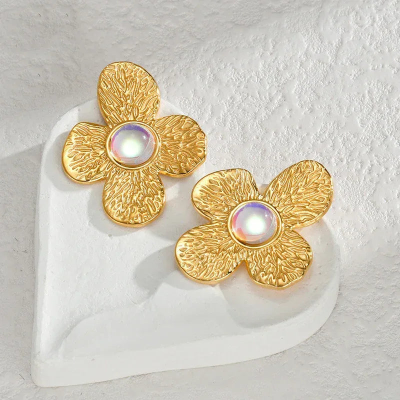 Irregular Flower Earrings - Viexta