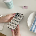 Solid Color Macarons Egg Waffle iPhone Case - Viexta