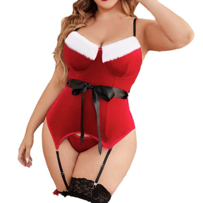 Women's Christmas Plush Lingerie