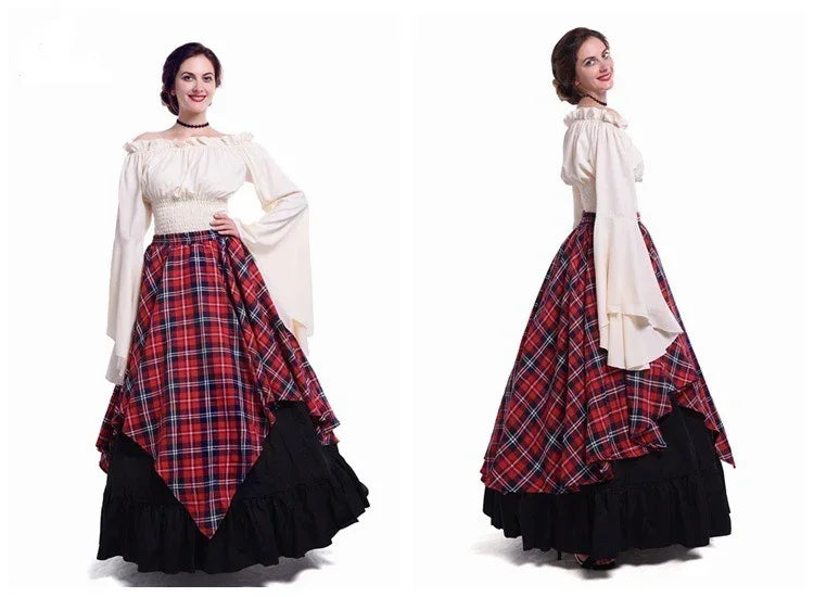 American Medieval Long Sleeve Gown - Viexta
