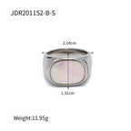 18K Gold Vacuum Plating Shell Ring