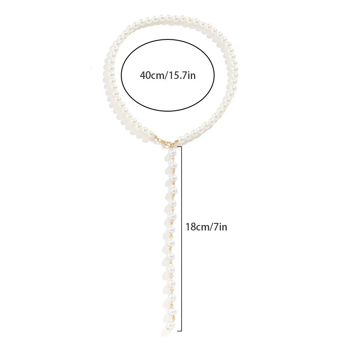 Pearl Tassel Long Niche Necklace - Viexta