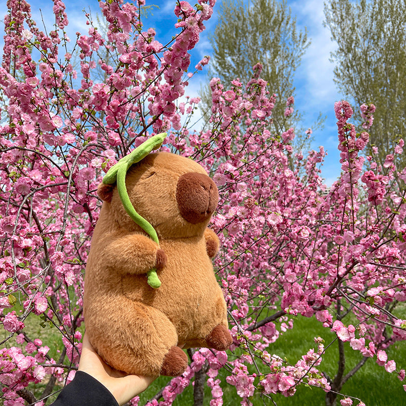 Plush Capybara Figurine Doll