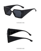 Large Frame Rectangular Sunglasses - Viexta
