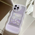 Purple Oil Painting Flower iPhone Case - Viexta