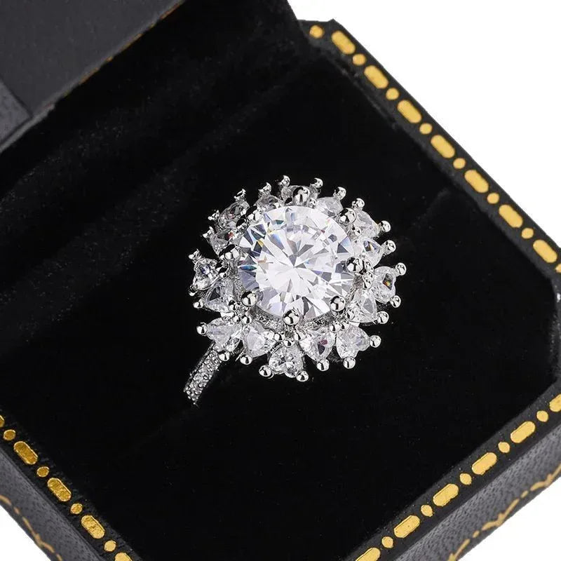 American Flower Diamond Ring - Viexta