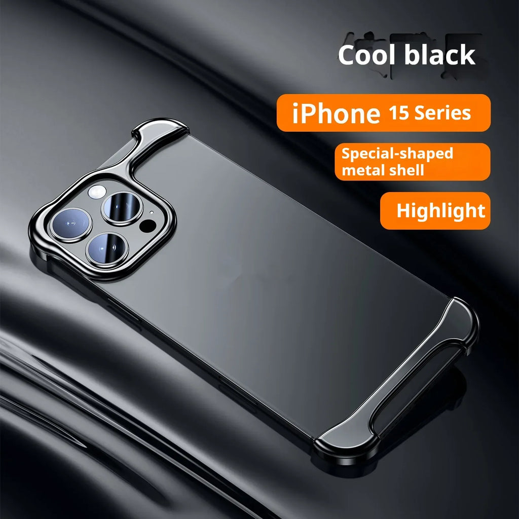 Seamless Shell Anti-fall Metal Corner iPhone Case - Viexta