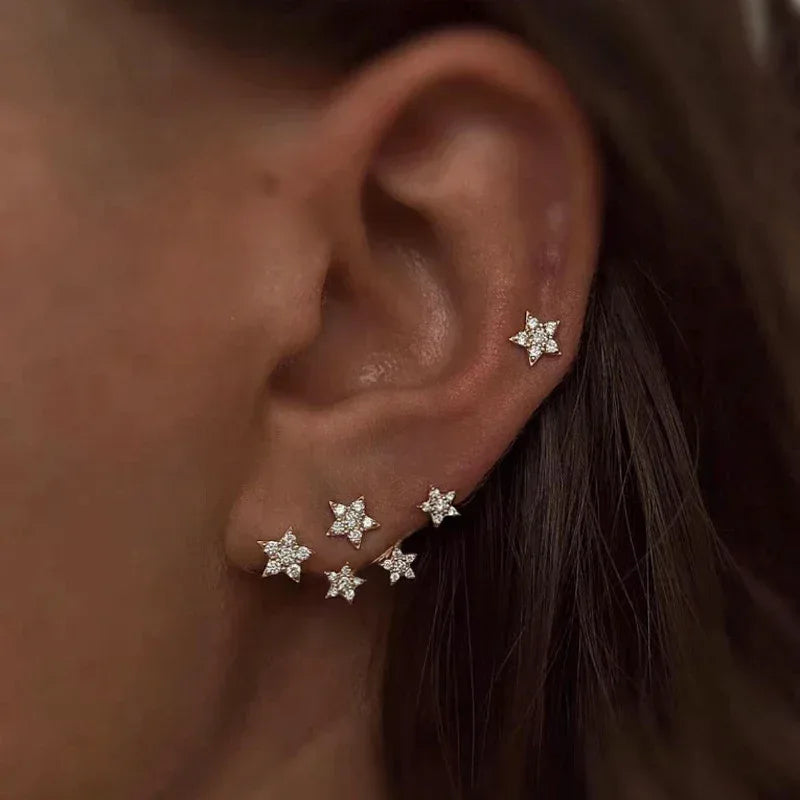 delicate-bead-set-diamond-stud-earrings - Viexta