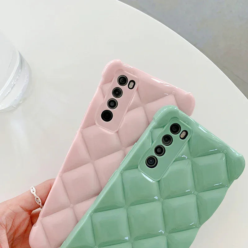 silicone-diamond-cell-huawei-phone-case - Viexta