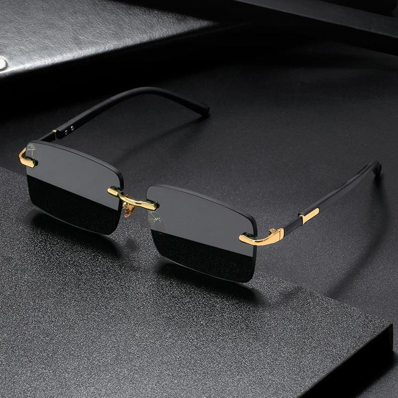 Rimless Crystal Sunglasses For Men And Women - Viexta
