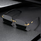 Rimless Crystal Sunglasses For Men And Women - Viexta