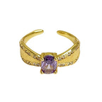 Nine Purple Colored Ring