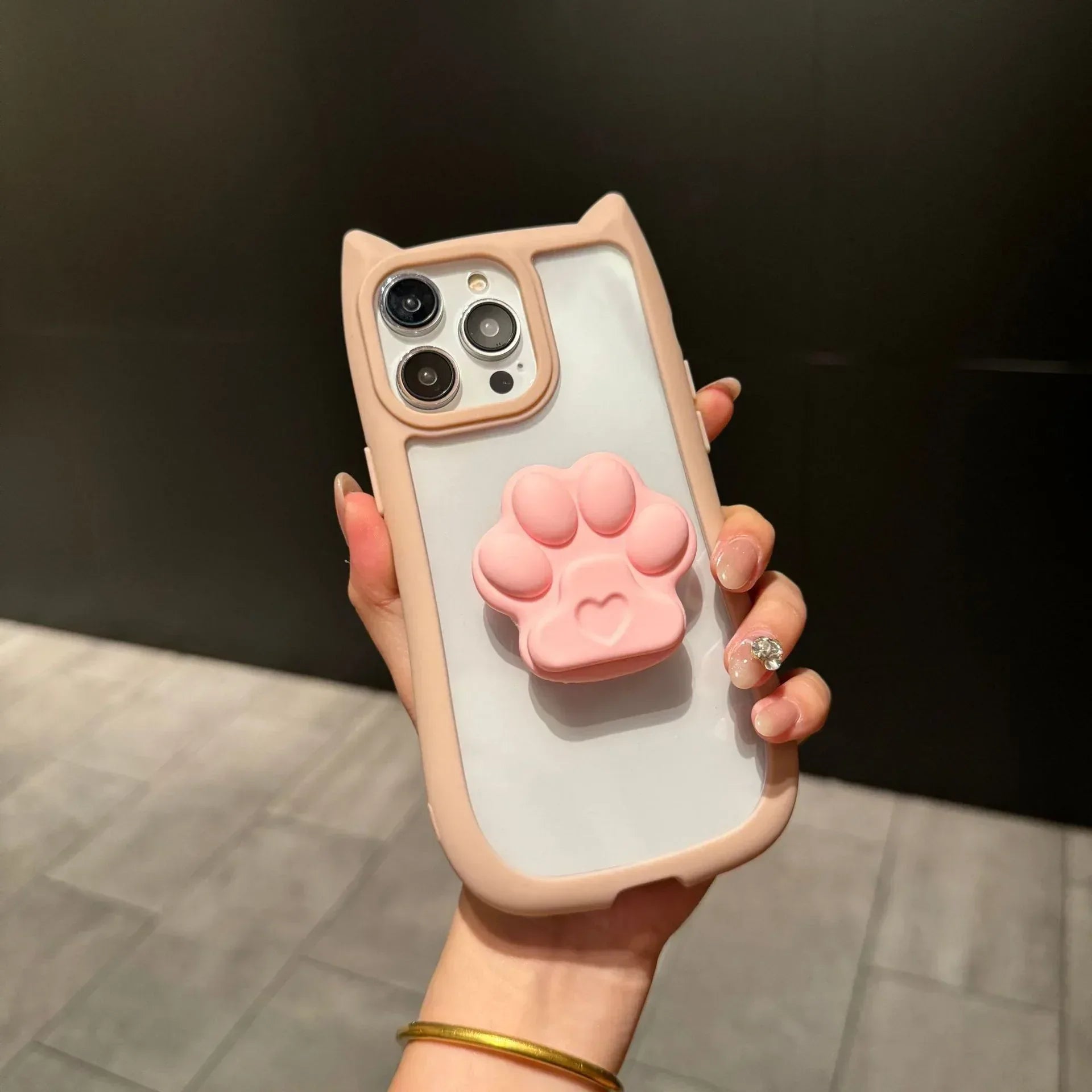 Cute Three-dimensional Cat Ears iPhone Case - Viexta