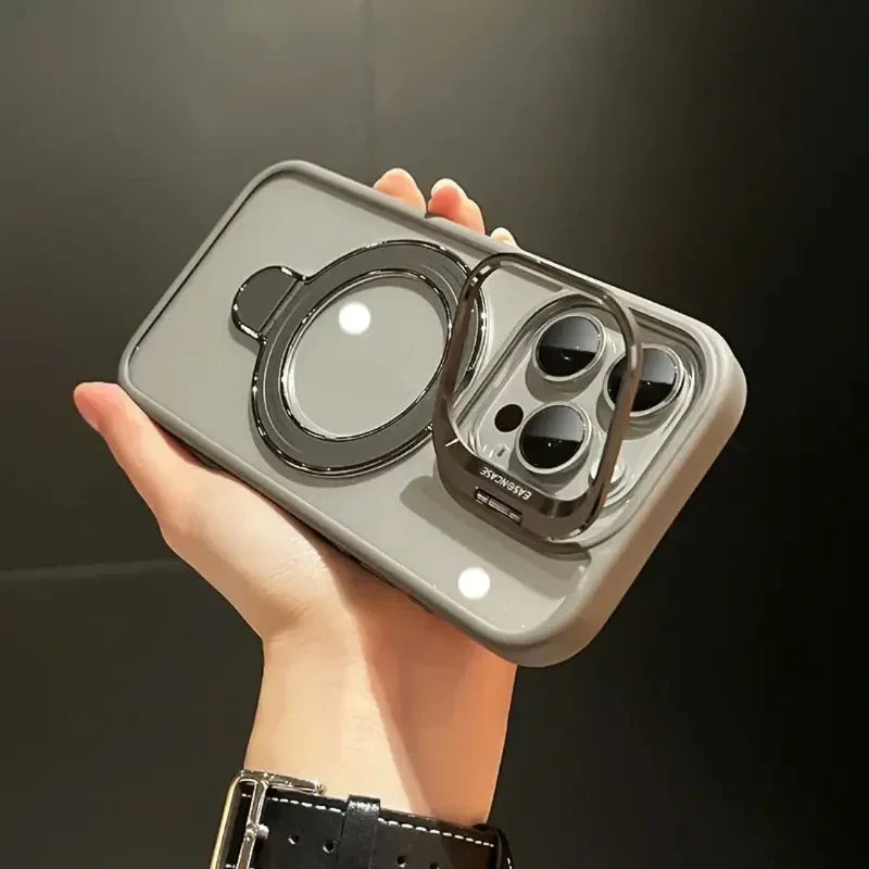lens-bracket-transparent-u1-magnetic-suction-iphone-case - Viexta