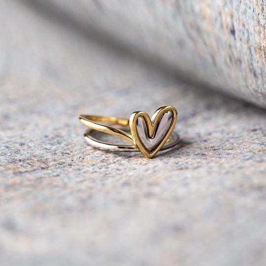 Ana Sterling Silver Love Ring - Viexta