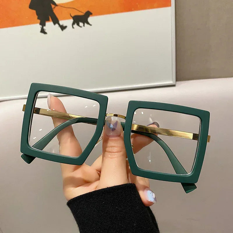 Netflix Model Thick Frame Square Glasses - Viexta