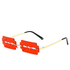 Women's Metal Rimless Sunglasses - Viexta