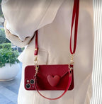 Milk Brown Love Coin Purse iPhone Case